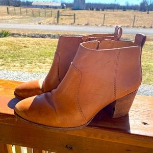 Madewell genuine leather booties